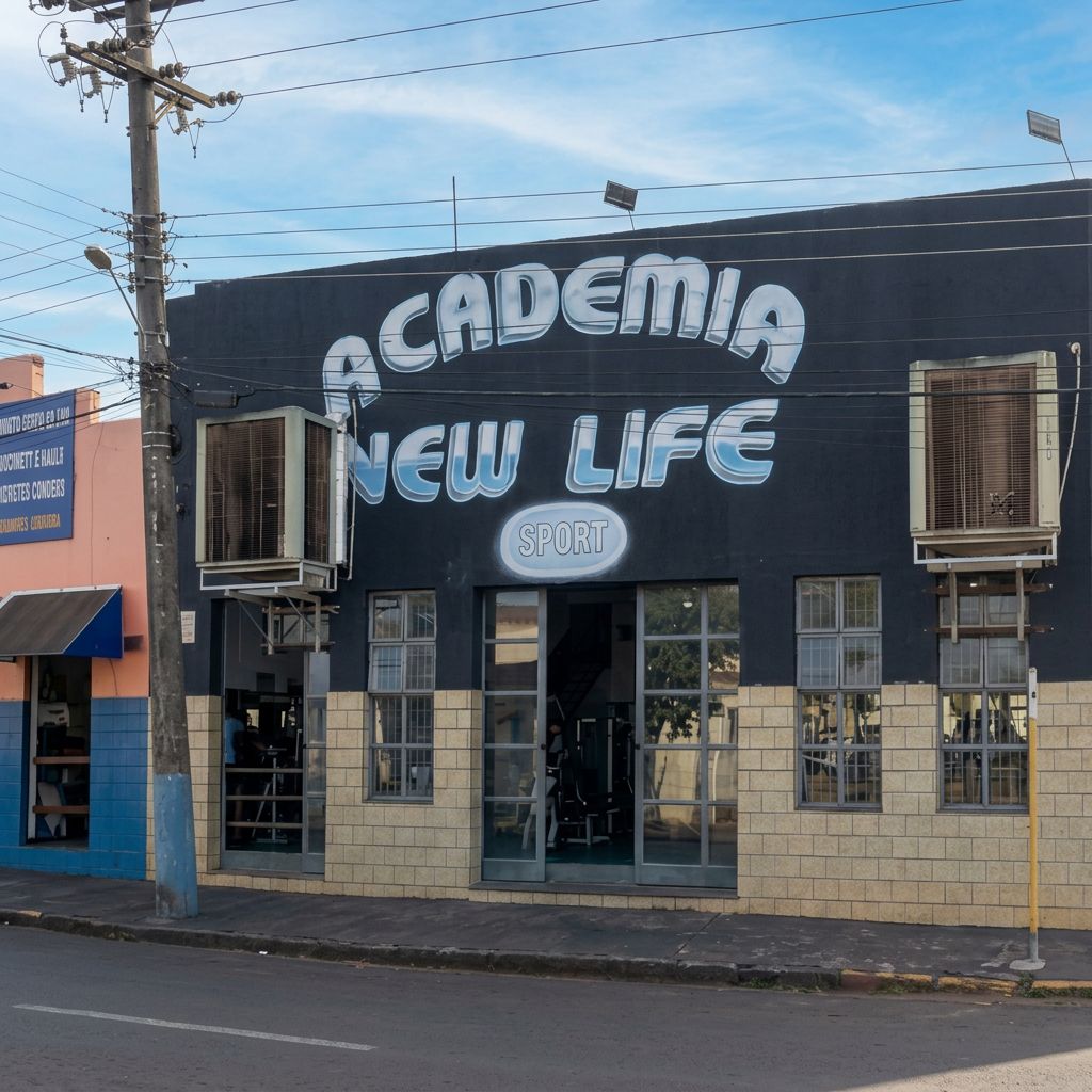 Fachada da New Life Academia em Piraju